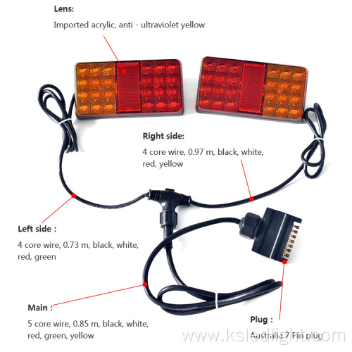 LED tail light signal warning tail light